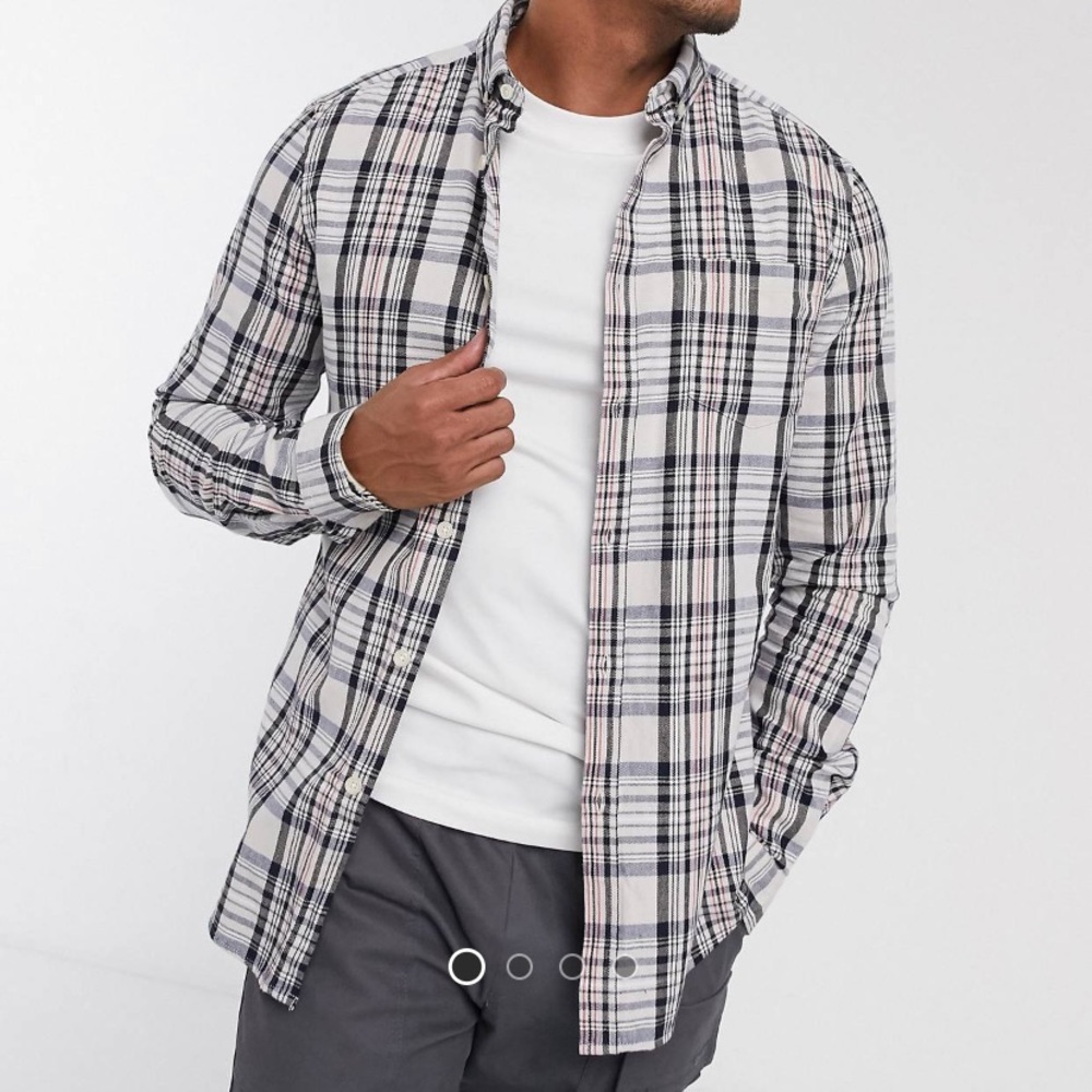 ASOS DESIGN Slim Check Shirt